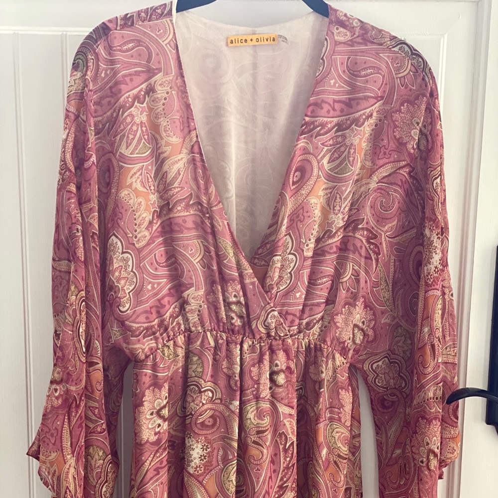 Alice and Olivia Paisley maxi dress Boho